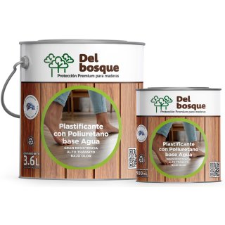 Plastificante Al Agua Para Madera Satinado 3,6lt Del Bosque