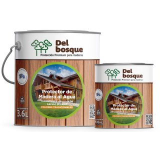 Protector De Madera Al Agua Blanco Vintage 3,6lt Del Bosque