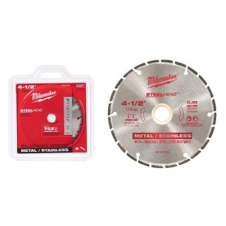 Disco Diamantado Steelhead 4 1/2 Pulgadas para Metal Milwaukee 49-93-7805