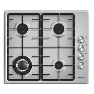 Anafe de Empotrar con 4 Hornallas a Gas Inox con Hierro Fundido Enxuta AENX5542