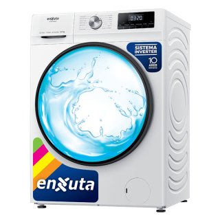 Lavasecarropa Automático Inverter Carga Frontal Blanco 10,5 kg Enxuta LSENX1610560