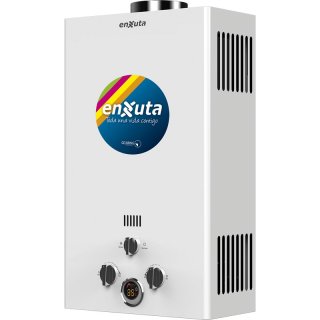 Calentador a Gas Instantáneo 10 L/min Tiro Natural, Gas Natural o Supergas Enxuta TENX10G