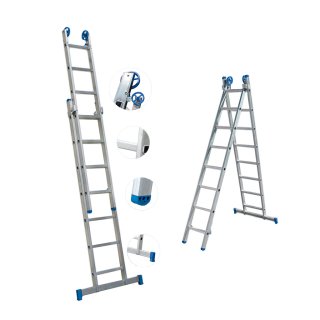 Escalera Aluminio 4 en 1- 12x2 P312 Franca