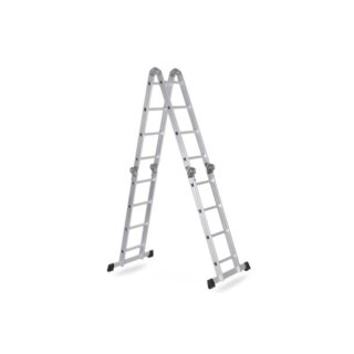 Escalera De Aluminio Convertible 16 Escalones 4.70m Goldex
