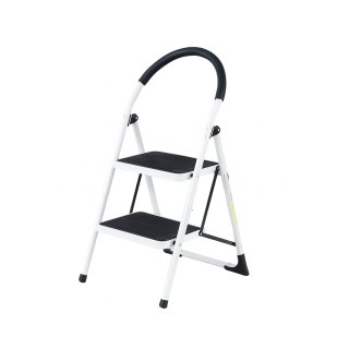 Escalera familiar acero c/plataforma 150kg 2 escalones EHAW-02