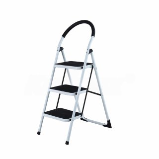 Escalera familiar acero c/plataforma 150kg 3 escalones EHAW-03