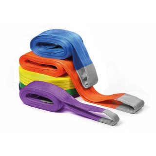 Eslinga plana 6mtx240mm azul car.trab.tiro dir.8Ton"SLENDER"