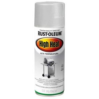 Esmalte Aerosol Alta Temperatura 650°C Rust Oleum Plata Mat 340g
