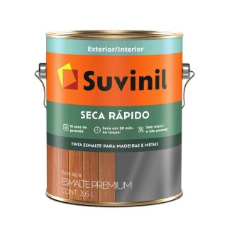 Esmalte al agua Seca Rápido Suvinil base A, brillante, 3,24 L