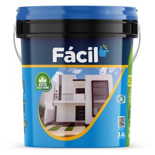 Pintura Acrílica Gris Perla FÁCILPLAST Belco Fácil 3,6lt