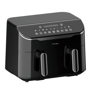 Freidora sin Aceite Dual 2800 W 2 Canastos de 4 Litros Digital Rotel 72778