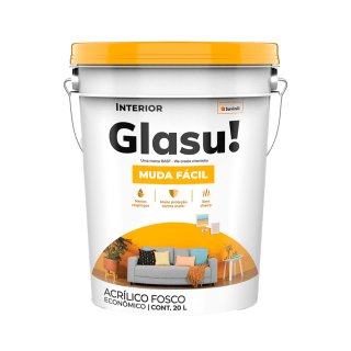 Glasu 20 L Blanco Nieve Acrílico Para Interiores Alto Rendimiento