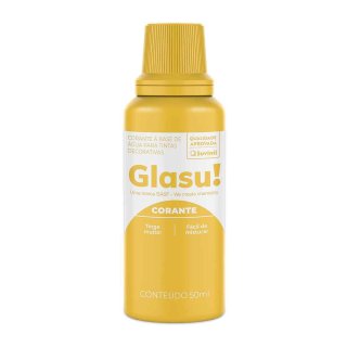 Glasu 50 ml Amarillo Entonador para Pintura al Agua Caja de 12 unidades