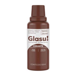 Glasu 50 ml Marrón Entonador para Pintura al Agua Caja de 12 unidades