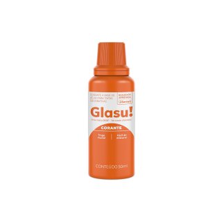 Glasu 50 ml Naranja Entonador para Pintura al Agua Caja de 12 unidades