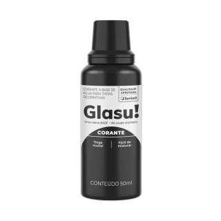 Glasu 50 ml Negro Entonador para Pintura al Agua Caja de 12 unidades