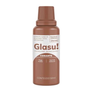 Entonador Glasu ocre para pintura al agua, caja de 12 envases de 50 ml