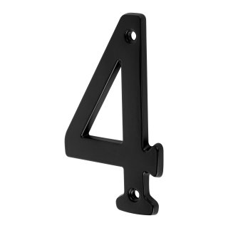 Número De Puerta ''4'' Bronce Negro Alto 4'' Hermex NUCH-4N