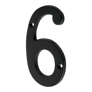 Número De Puerta ''6'' Bronce Negro Alto 4'' Hermex NUCH-6N
