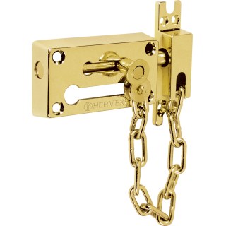 Pasador Con Cadena Seguridad Bronce Brillante Hermex PACA-1