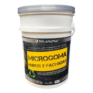 Impermeabilizante Ecológico para Muros y Fachadas Gris 22 kg Microgoma