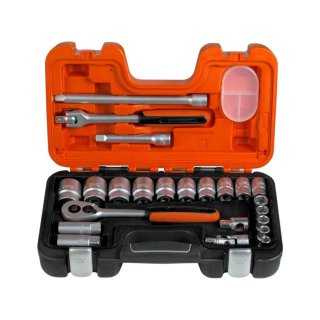 Juego De Bocallaves encastre 1/2'' Hexagonales y Accesorios 24Pz. Bahco S240AF