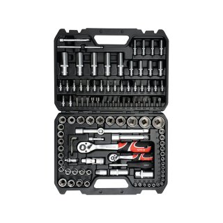 Juego de Bocallaves y Accesorios 1/4" y 1/2" 108 Piezas Yato YT-38791