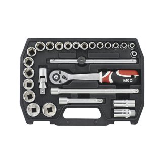 Juego de Bocallaves y Accesorios Encastre 1/2" 27 Piezas Yato YT-3875