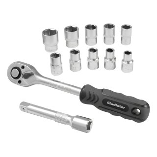 Juego de Tubos 1/2" 12 Piezas Cromo Vanadio Gladiator JT10121/2