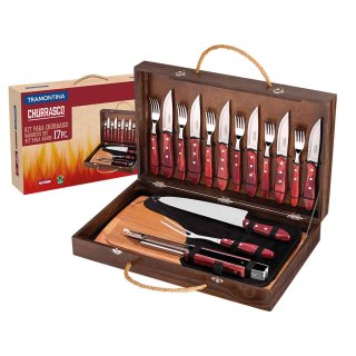 Juego para Asado 17Pz. Polywood Tramontina 21198/766