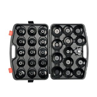 Juego Saca Filtros de Aceite 65 a 120 mm Encastre 3/8" 30 Piezas Yato YT-0596
