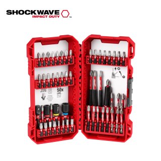 Kit de Puntas de Impacto 54 Piezas Shockwave Milwaukee 48-32-4010