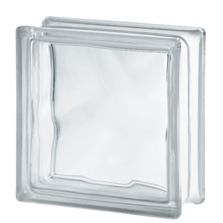Ladrillo de Vidrio 19 x 19cm Nube - Clear Wave