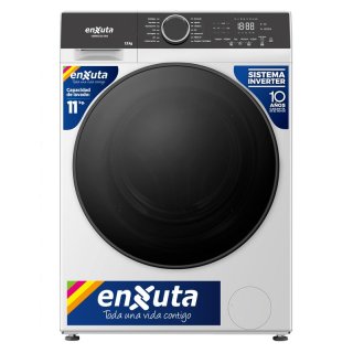 Lavarropa Automático Inverter Carga Frontal 11 kg Blanco Enxuta LENX161150W
