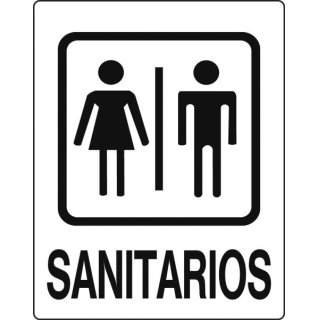 Letrero «Sanitarios» Best Value