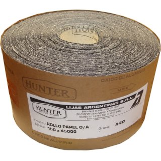 Lija en rollo para madera Grano 120 0,15 × 45m Hunter