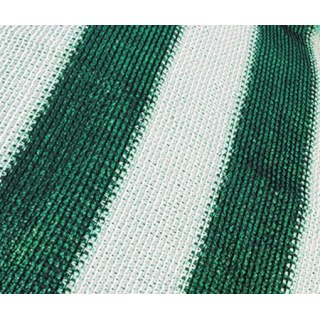 Malla Sombra 80 Rayada Verde Y Blanco Ancho 4mt