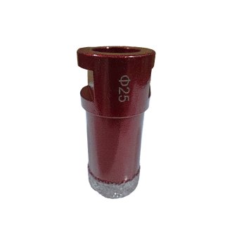 Mecha corona diamantada 25mm rosca M14 p/ amoladora