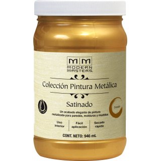 Pintura Metálica Dorado Satinado Modern Masters 946ml