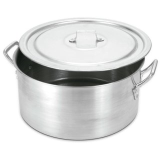 Olla Baja Con Asas Aluminio 19lt Oliveira 5049