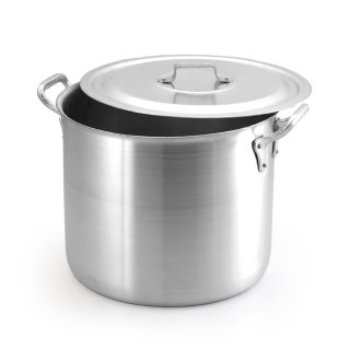 Olla Alta con Asas 67.2l 45x44cm Super Hotel Aluminio Oliveira 5026