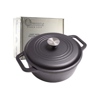 Olla de hierro curado 4 L/24 cm con asas (4008) Victoria 35013/32043