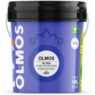 Pintura Ultra Lavable Antibacterial Mate OLMOS 0,9lt 