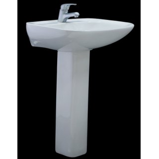 Lavatorio Con Pedestal Blanco Báltico Olmos 