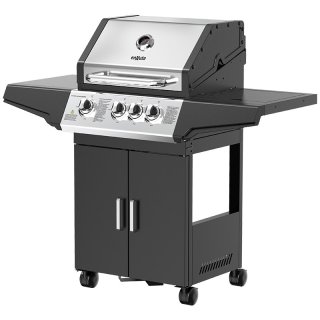 Parrilla a Gas 3 Quemadores con Hornalla lateral integrada Enxuta PGENX543