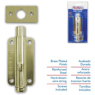 Pasador de Piso 4" Dorado BEST VALUE
