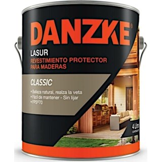 Protector De Madera Roble Oscuro Satinado Danzke Lasur Petrilac 1lt