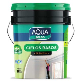 Pintura Para Cielorrasos Anti Hongos AQUACIELOS Aqua Belco 18lt