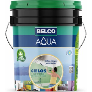 Pintura Cielorrasos Sobre Hongos y Bacterias AQUACIELOS Aqua Belco 3,6lt