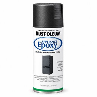 Pintura Epoxi Aerosol Electrodoméstico Rust Oleum Negro Inox 340g